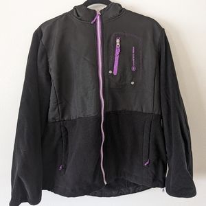 Women's Plus Size Free Country Jacket- Size XXL- black and purple zip up